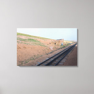 Bahnhof entlang der historischen Zahnradbahn Leinwanddruck