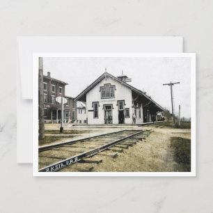 Bahnhof Frenchtown NJ PRR Bahnhof 1910s Postkarte
