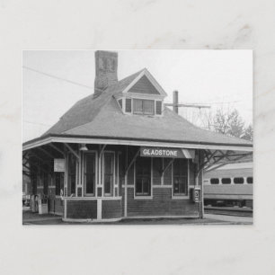 Bahnhof, Gladstone, New Jersey Vintage Postkarte