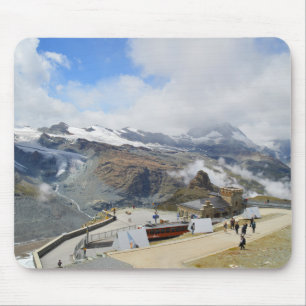 Bahnhof Gornergrat in der Schweiz Mousepad