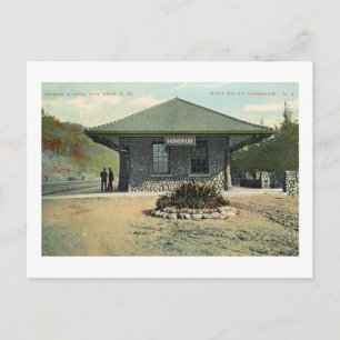 Bahnhof, Ho Ho Kus, New Jersey Vintage Postkarte