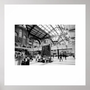 Bahnhof Liverpool Print Poster