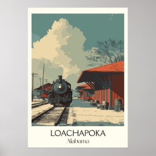 Bahnhof Loachapoka Alabama Poster