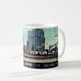Bahnhof Manchester mit Ansicht Kaffeetasse