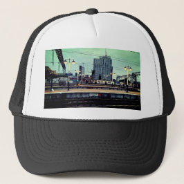 Bahnhof Manchester mit Ansicht Truckerkappe