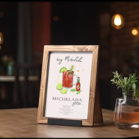 Bahnhof Michelada | Aquarellfarbene Unterschrift D