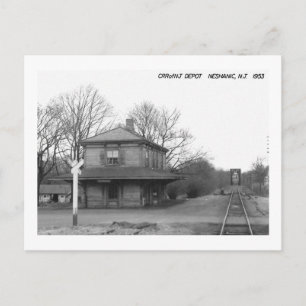 Bahnhof, Neshanic, New Jersey Vintage Postkarte