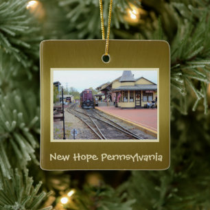 Bahnhof New Hope Keramikornament