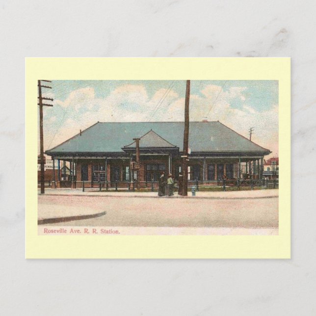 Bahnhof, Newark, New Jersey Vintag Postkarte (Vorderseite)
