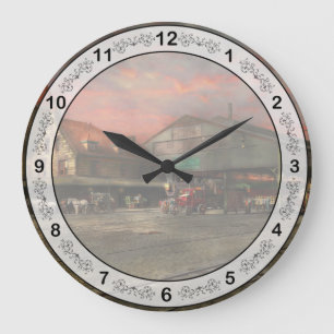 Bahnhof - NY Central Railroad-Depot 1905 Große Wanduhr