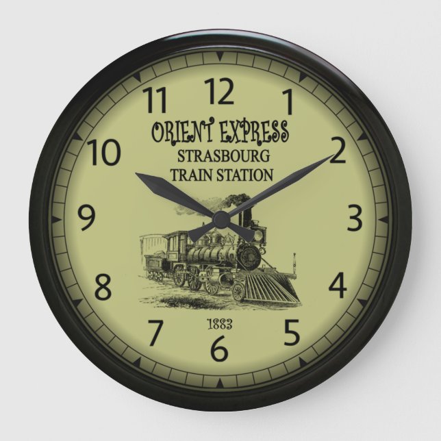 Bahnhof Orient Express Paris / Straßburg  Große Wanduhr (Vorderseite)