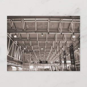 Bahnhof Paddington, Haupthalle, London Postkarte