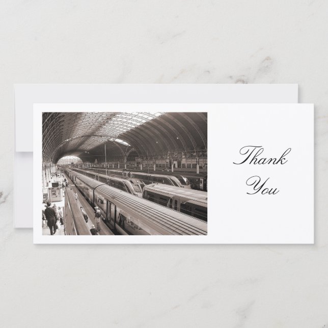 Bahnhof Paddington - Vielen Dank Dankeskarte (Vorderseite)
