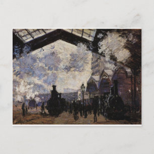 Bahnhof Saint-Lazare, Außenansicht von Claude Mone Postkarte