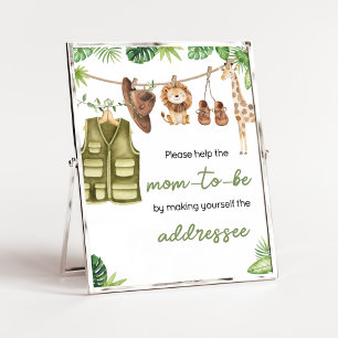 Bahnhof "Tropical Safari Jungle Animals Envelope" Poster