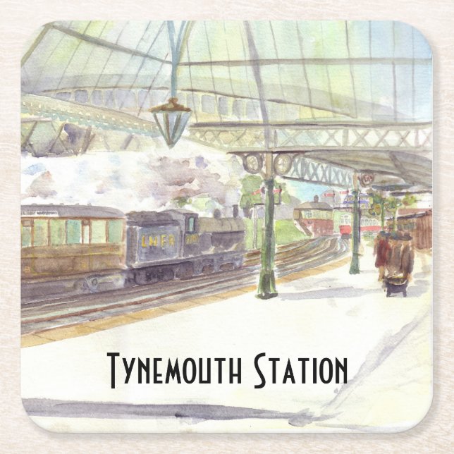 Bahnhof Tynemouth Untersetzer (Vorderseite)