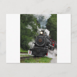 Bahnhofsbahnhof Motor Schiene Kunst Postkarte