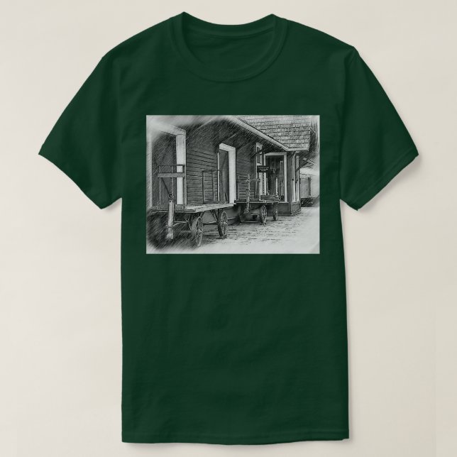 Bahnhofsplattform T-Shirt (Design vorne)
