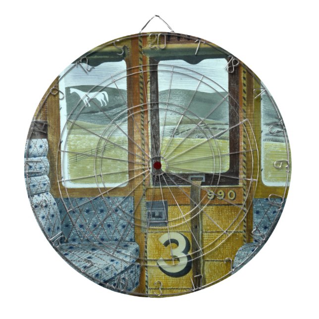 Bahnlandschaft (von Eric Ravilious) Dartscheibe (vorne)
