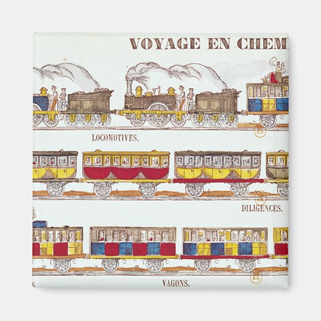 Bahnreise 1845 magnet (Vorne)