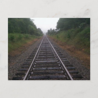 Bahnreisende Postkarte