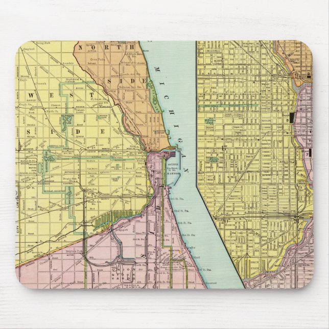 Bahnstation Chicago Mousepad (Vorne)
