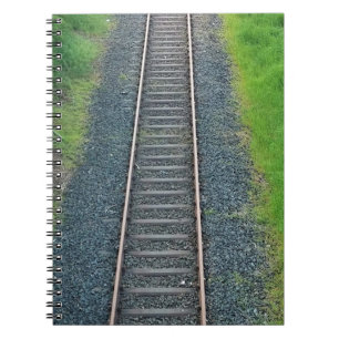Bahnstrecke in Natur, Landschaft Notizblock