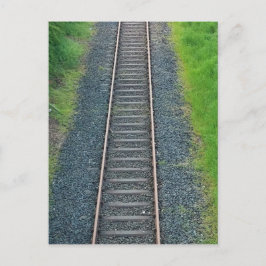 Bahnstrecke in Natur, Landschaft Postkarte