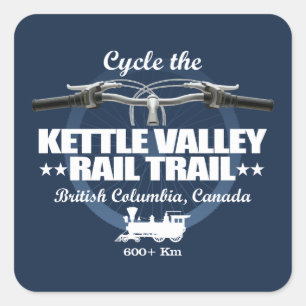 Bahnstrecke Kettle Valley (H2) Quadratischer Aufkleber
