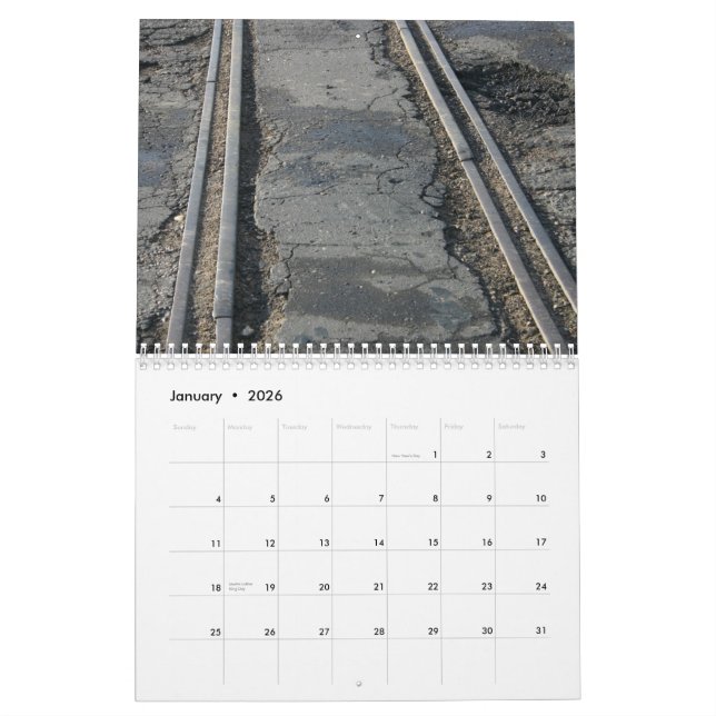 Bahnstrecken Kalender (Jan 2026)