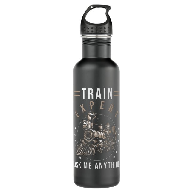 Bahnübergang Edelstahlflasche (Vorderseite)