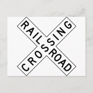 Bahnübergang Postkarte