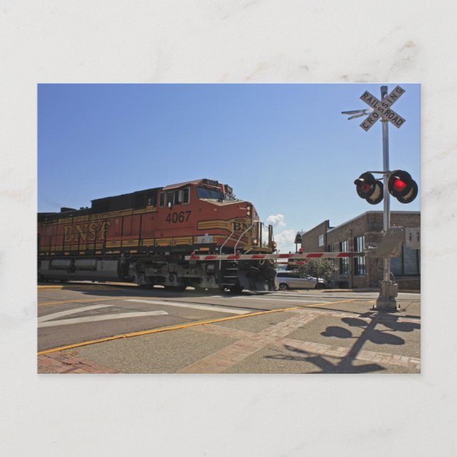 Bahnübergang Postkarte (Vorderseite)