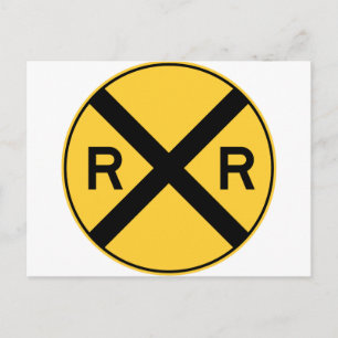 Bahnübergang Postkarte