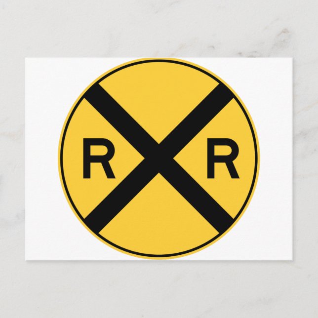 Bahnübergang Postkarte (Vorderseite)