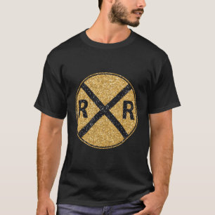 Bahnübergang Schienengüterzug Achtung Zug kommt T-Shirt