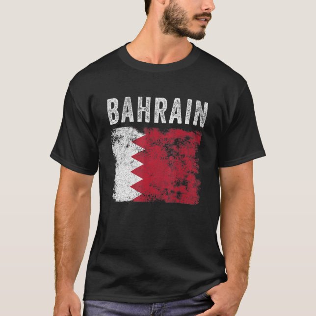 Bahrain Fahne bedrückte Männer Frauen Kinder Bahra T-Shirt (Vorderseite)