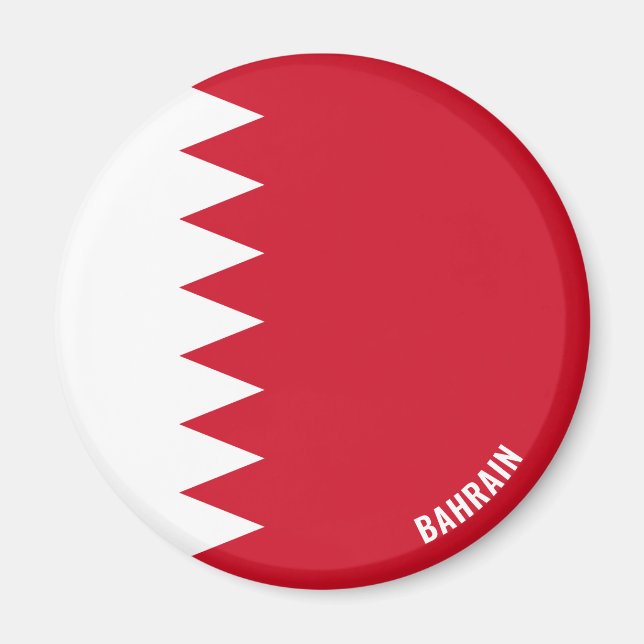 Bahrain Flag Charming Patriotic Magnet (Vorne)