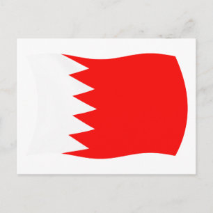 Bahrain Flag Postkarte