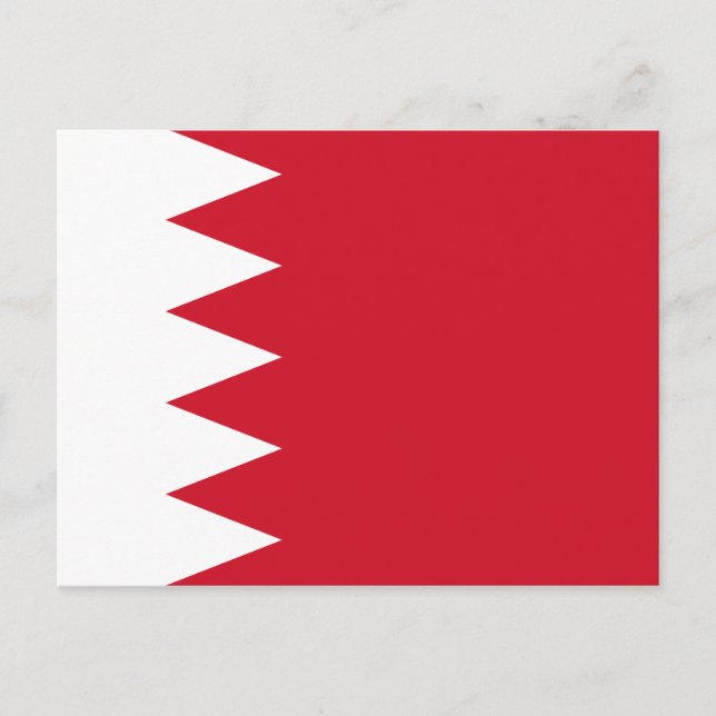 Bahrain Flag Postkarte (Vorderseite)