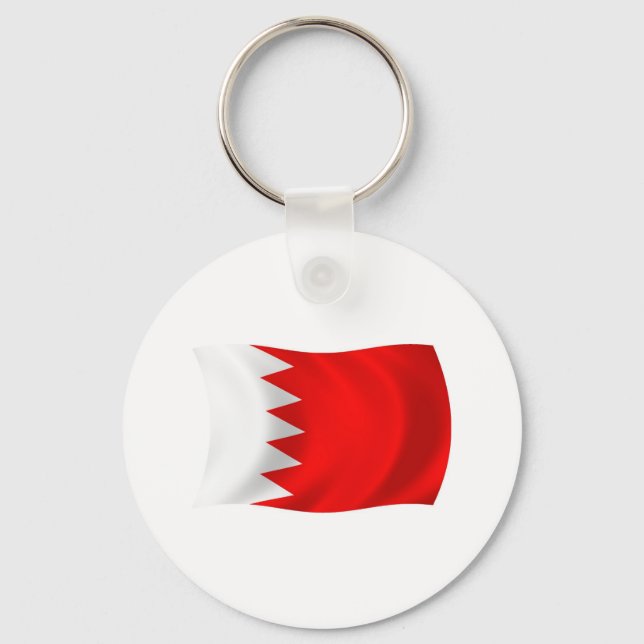 Bahrain Flag Schlüsselanhänger (Vorderseite)