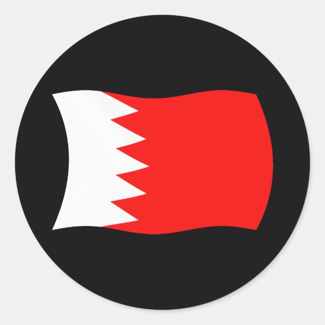 Bahrain Flag Sticker (Vorderseite)