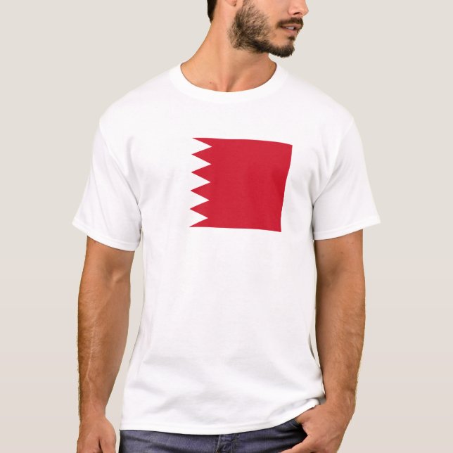 Bahrain Flag T-Shirt, Patriotic T-Shirts (Vorderseite)