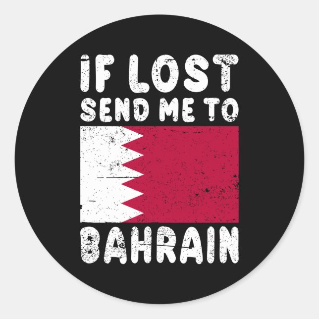 Bahrain Flag, wenn ich verstorben bin nach Bahrain Runder Aufkleber (Vorderseite)
