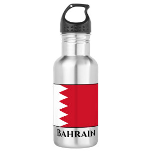 Bahrain-Flagge Edelstahlflasche