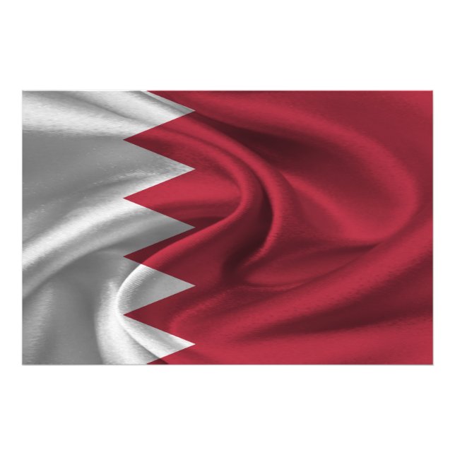 Bahrain-Flagge Fotodruck (Vorne)