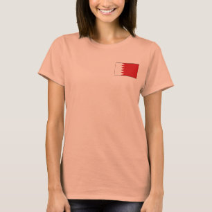 Bahrain-Flagge + Karte T-Shirt