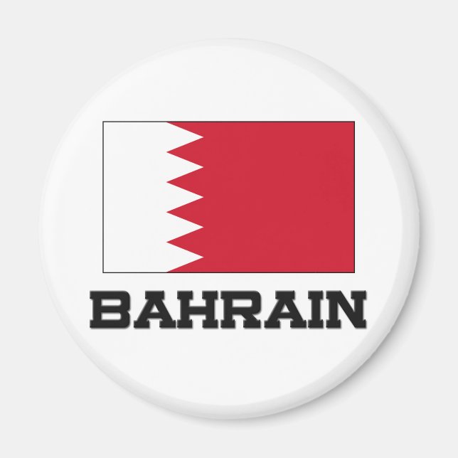 Bahrain-Flagge Magnet (Vorne)