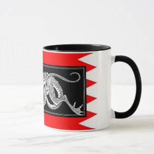 Bahrain-Flagge mit Drachenfahne-Tasse Tasse