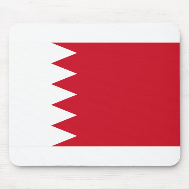 Bahrain-Flagge Mousepad (Vorne)